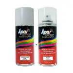 APARSPRAY Automotive Platinum White Pearl (RC Colour Name) + PC Compatible for Toyota Camry, Innova Crysta, Innova Hycross and Fortuner Cars -225 ml (Pack of 2-Pcs)