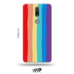 Tweakymod Printed Rainbow Colour Back Cover For Nokia 2.4