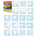 GOWOO SMALL - 100 India POLITICAL , PHYSICAL ,India RIVER ,WORLD RIVER OUTLINE MAP FOR SCHOOL AND MORE