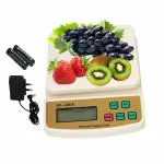 MOBONE Electronic Digital Kitchen Weight Machine With Adapter Capacity 10Kg Multipurpose Sf400a Weighing Scale