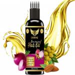 DOXONZ Onion Black Seed Hair Oil - WITH COMB APPLICATOR - Controls Hair Fall - NO Mineral Oil, Silicones, Cooking Oil & Synthetic Fragrance Hair Oil (100 ml) Hair Oil (200 ml)