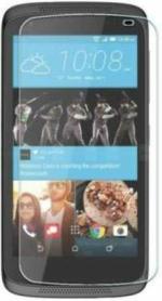 Vizio HTC Desire 210 Transparent Tempered Glass Anti-Glare and Scratch Resistant Screen Protector with Dry and Wet Wipe 8 x 15 cm