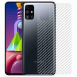 Kite Digital Samsung M51 Back Screen Protective Film Carbon Fiber Skin Transparent Screen Guard Sticker