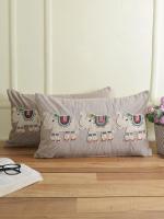 Eyda Grey Velvet Beaded Sequin Cushion Cover (Set Of 2)