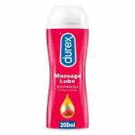 Durex Lube Stimulating Massage and Lubricant Gel for Men & Women - 200ml | Water based lube