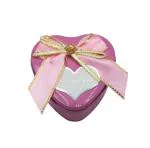 TEJ GIFTS Small Heart Shaped Tin Box | Metal Tin Birthday Valentine’s Day Gift for Girlfriend, Wife, Fiancee, Boyfriend, Husband | Multipurpose Jewellery Container Pink, Pack Of 2 (Design 1)