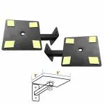 MYL 5 x 5 inch Book Shelf Speaker Wall Mount Stand for (Black)