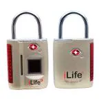 iLife Fingerprint TSA Painted Padlock, Smart Biometric Lock,Metal Waterproof Portable Security Lock