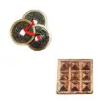 Divya Mantra Zinc Plates with 9 Wish Pyramid and 3 Chinese Coin Wall Hanging Pack of 2 ,DVYMCOM1075