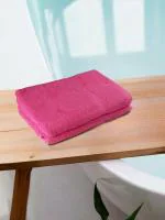 REGENCY EXPORTS PVT.LTD Prezzo Bath Towel 100% Cotton 450 GSM Set of 2 Pink