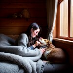 Love Creation A4 Size poster print for creative wall art- cozy-cabin-cuddles-8155( Sticker)