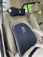 MRRON BREEZE CRUZ Series Memory Foam Neck Rest & Lumbar Support for Car or Office Chair (Black)