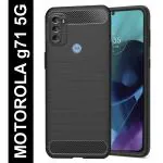 Knotyy Moto G71 5G Black Back Cover