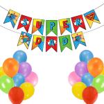 Festiko Super Dad Combo (Set of 26 Pcs), Father's Day Decoration Supplies, Happy Father's Day