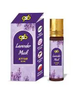 GSB Lavender Musk Pure Natural Attar/Itra/Perfume Roll On | Alcohol Free | Long Lasting | Undiluted | Unisex