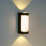 DOJI Outdoor Lamps LED Wall Light Outdoor Up Down Outdoor Wall Light Black Lights Outdoor Home Wall Lamp Modern Aluminium Waterproof Outdoor Lighting Outdoor Light Wall for Yard Entrance Balcony (Pack of 02)