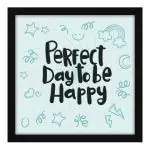 ArtX Multicolor Motivational Quotes Wall Frame Art Painting 13 X 13 Inch