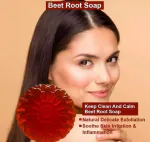 krihency cosmoplus BEETROOT SOAP FOR SKIN WHITENING AND GLOWING SKIN (PACK of 1)