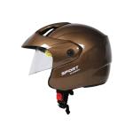 TVS Racing Helmet Half Face Brown L