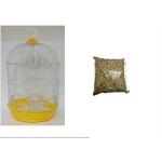 Taiyo Pluss Discovery Birds Cage Round Type Bird Royal Look Lovebird And Mix Seeds 400 g Dia-32 cm