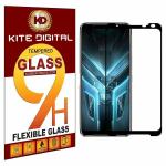 Kite Digital Asus Zenfone Rog Phone 3 (Black) 5D/6D/11D/21D Premium Tempered Glass Screen Protector Slim 9H Hard 2.5D with Full Installation Kit (Pack of 2)
