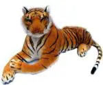 LVS TOYS Brown Tiger Soft Toy for Kids, Girls & Children Playing Teddy Bear in Size 32 cm Long