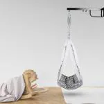 Made2Craft Baby Sleep Swing-cradle with attached net - Grey