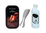 Sheppits Shoe Shiner, Steel Shoe Horn & Suede Nubuck Shoes Cleaner (Natural) Combo | Shoe Care Kit