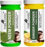 Park Daniel Pure And Natural Neem Powder And Ginger Powder, 100 G Each (Combo Of 2) |Hair Care|Dandruff Control hair Powder|Healthy Strong Hair Mask
