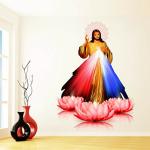 Divinedesigns Multicolor Vinyl Jesus Christ Wall Sticker