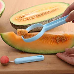 Sangpri 2 in 1 Kitchen Tool - Soft Fruit Peeler and Baller - Avocado, Papaya, Watermelon, Honey Dew - Kitchen Gadget Tool (1 Pc)