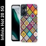 Anami Multicolor Silicon Grip Case Mobile Back Cover for Infinix Hot 20 5G