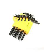 PagKis Rder 608 Mini Torx Screwdriver Allen Key Set with T5, T6, T7, T8, T9, T10, T15, T20 Security Driver Bits (Yellow, Small)