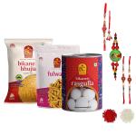 Bhikharam Chandmal - Rakhi | Family Rakhi | Rasgulla 500 Gm | Bikaneri Bhujia | Fulwadi | Raksha Bandhan Gift