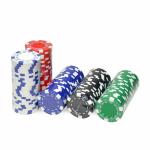 Kids Mandi Ceramic Poker Chips for Casino, Texas Hold'Em, Blackjack - Only 300 Poker Chips (Aluminium Case, Decks & Dice NOT INCLUDED) - Color May Vary as Per Stock Availability