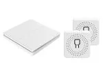 SWYAM RF Self Powered Mechanical 2 Gang 2 Receiver Regular Wall Switch with Receiver