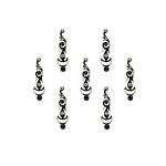 Comet Busters Beautiful Handcrafted Long Black Bindis with Stones (BIN1919) Pack of 1