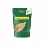 B&B Organics Basmati Brown Rice / Briyani Rice (Long Grain) (0.5 kg) Cooks in 15-minute, Full Bran Intact, Fibre-Rich Basmati Rice