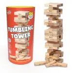 Little Berry Wooden Stacking & Tumbling Tower Wooden Blocks Balancing Game - 54 Hardwood Blocks (Canister Set) Incomplete