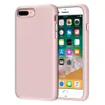 LIRAMARK Liquid Silicone Soft Back Cover Case for Apple iPhone 7 Plus / 8 Plus (Pink Sand)
