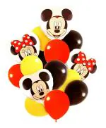 Jagmag Cartoon Mickey Minnie Happy Birthday Theme Balloon set (pack of 16)