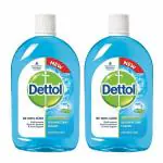 Dettol Liquid Disinfectant for Floor Cleaner, Menthol Cool, 500ml- Pack of 2)
