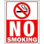 Craft Qila -GI No Smoking Safety & Warning Sign Board (8x10 Inch)