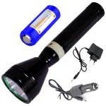 QTX 800 Meter 3 Mode High, Low, Sos Waterproof LED Chargeable Metal Body Emergency