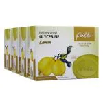 PABLO Natural Skincare Bathing Bar Glycerine Soap | Lemon Bath Soaps For Kids, Men & Women | For Glowing & Smooth Skin | 75 g Each (Value Pack of 4)