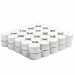 True Decor 7 Hour Long Burning Tealight Candles 20g Jumbo Tea Lights Candle 50 Pcs Unscented Diwali Tea Candles