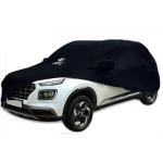 Auto Oprema Black With Mirror Pockets Black Polyester Car Body Cover with Mirror Pockets for Vento OLD 009