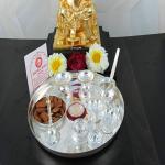 GoldGiftIdeas Silver Pooja Thali Set - Pack Of 10