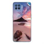 GADGETSWRAP Printed Vinyl Skin Sticker for Oppo F17 Pro - Nature Water Beach Rock Beautiful Sky