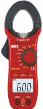 HTC Instrument 400 A AC Auto Ranging Digital Clamp Multimeter (Red)